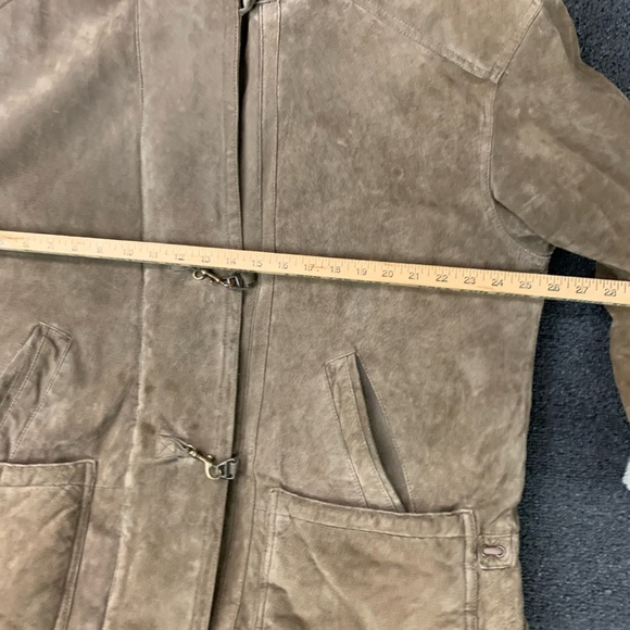 90’s Charles Klein Womens XL Leather and Faux Fur jacket - Picture 11 of 13